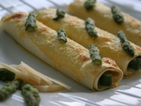 FR : Cannelloni d'asperges vertes EN : Aparagus cannelloni 